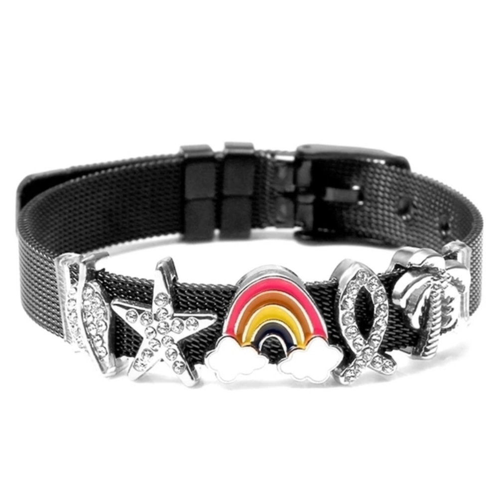 Black mesh bracelet